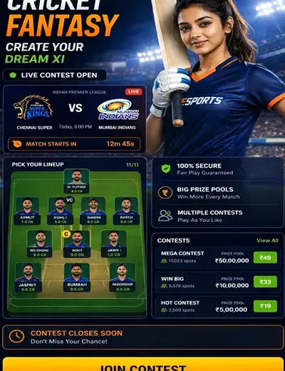 Iplscoretoday (ipl score today) fantasy cricket & matchday visual 3